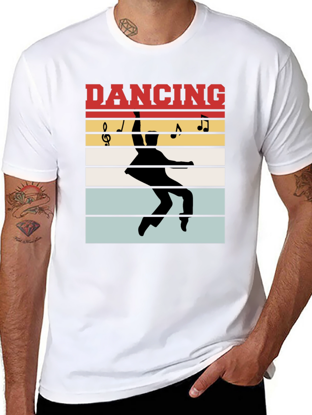 Retro Dancing Silhouette Graphic Tee