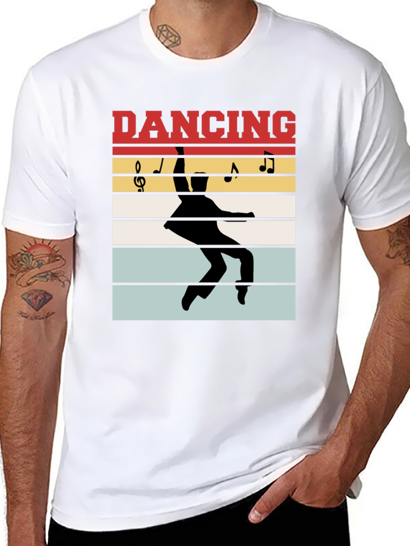 Retro Dancing Silhouette Graphic Tee
