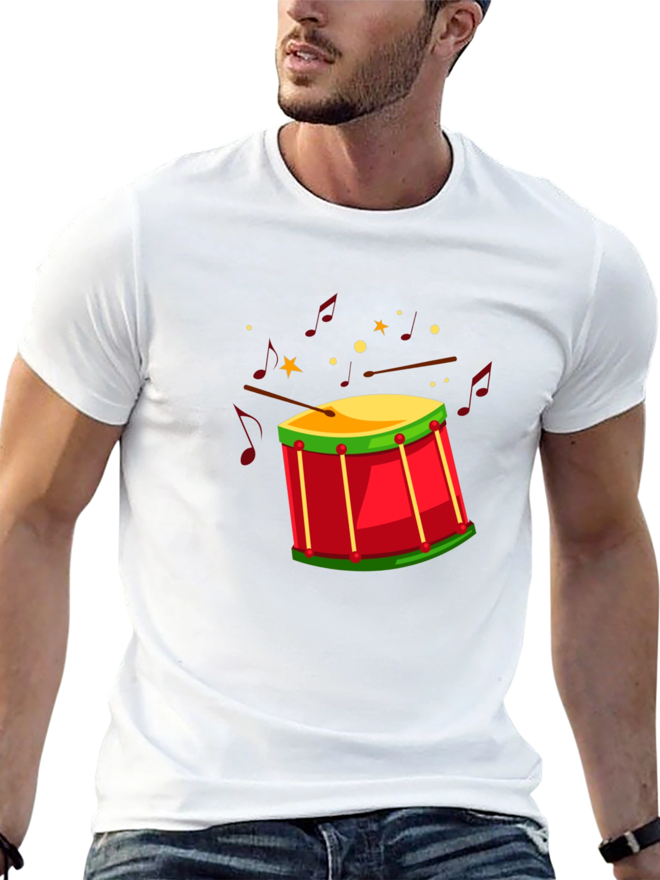 Drum Graphic T-Shirt - Musician Style Tee
