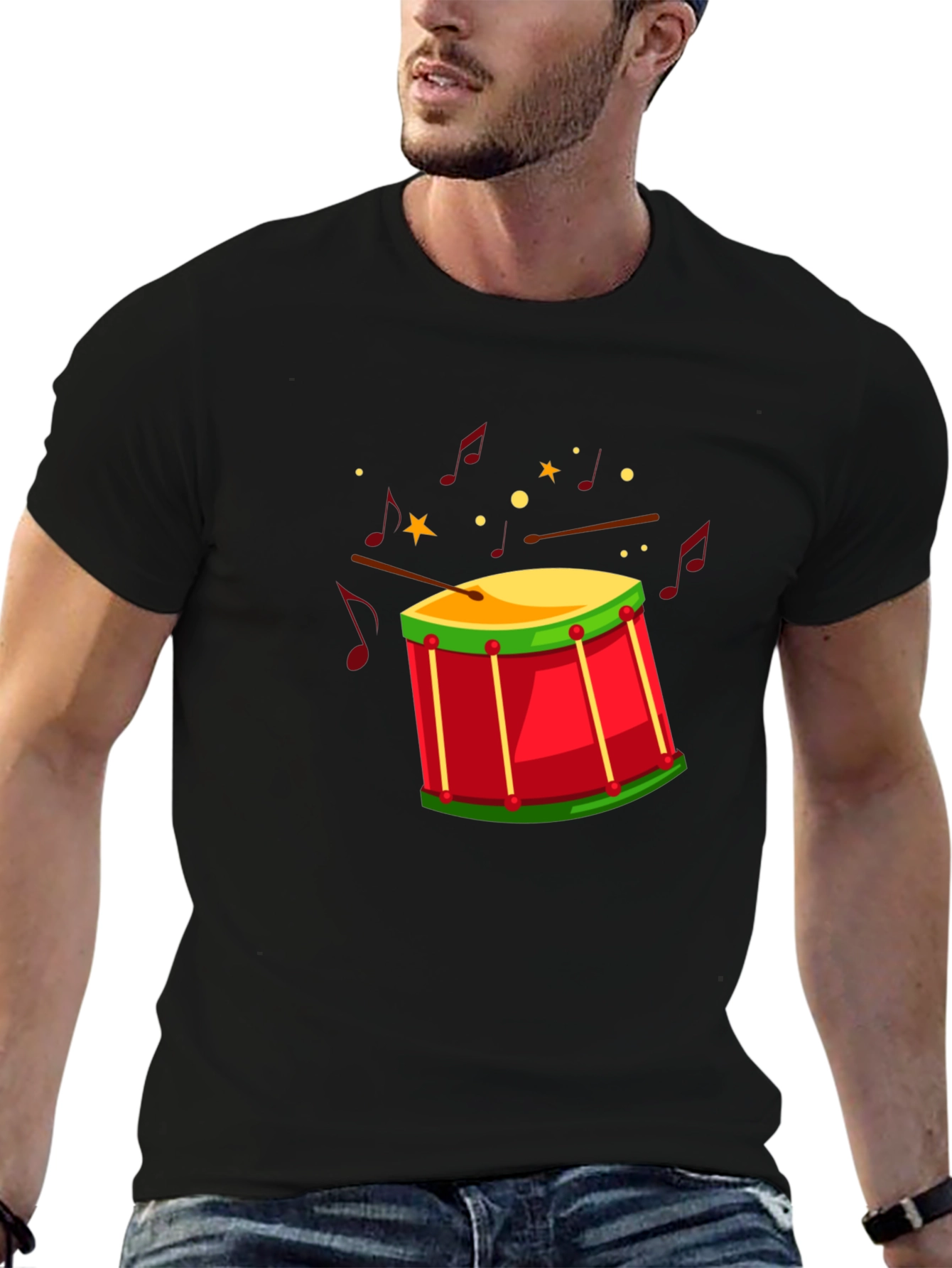 Drum Graphic T-Shirt - Musician Style Tee