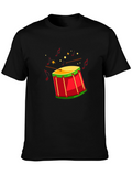 Drum Graphic T-Shirt - Musician Style Tee