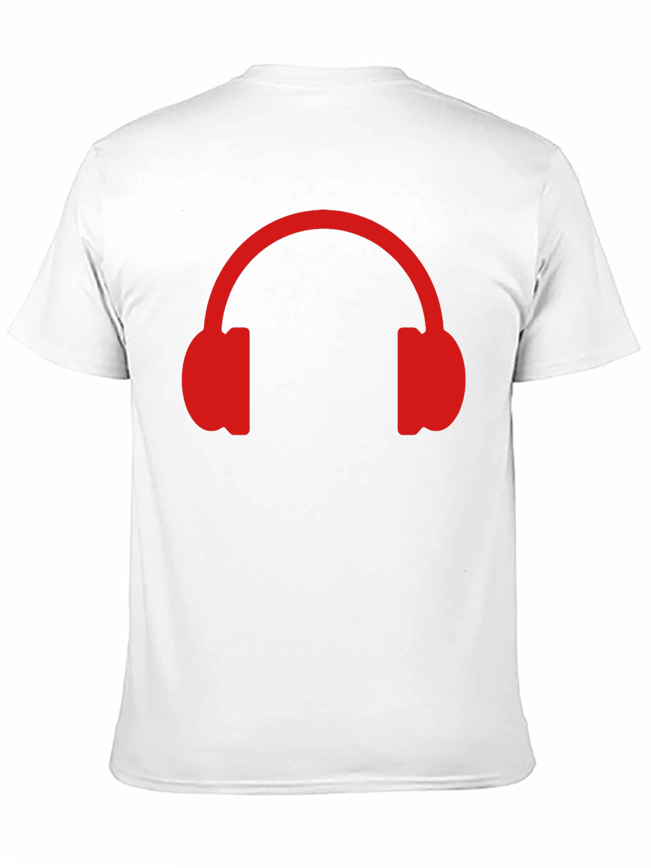Red Headphone Graphic T-Shirt - Music Lover Tee