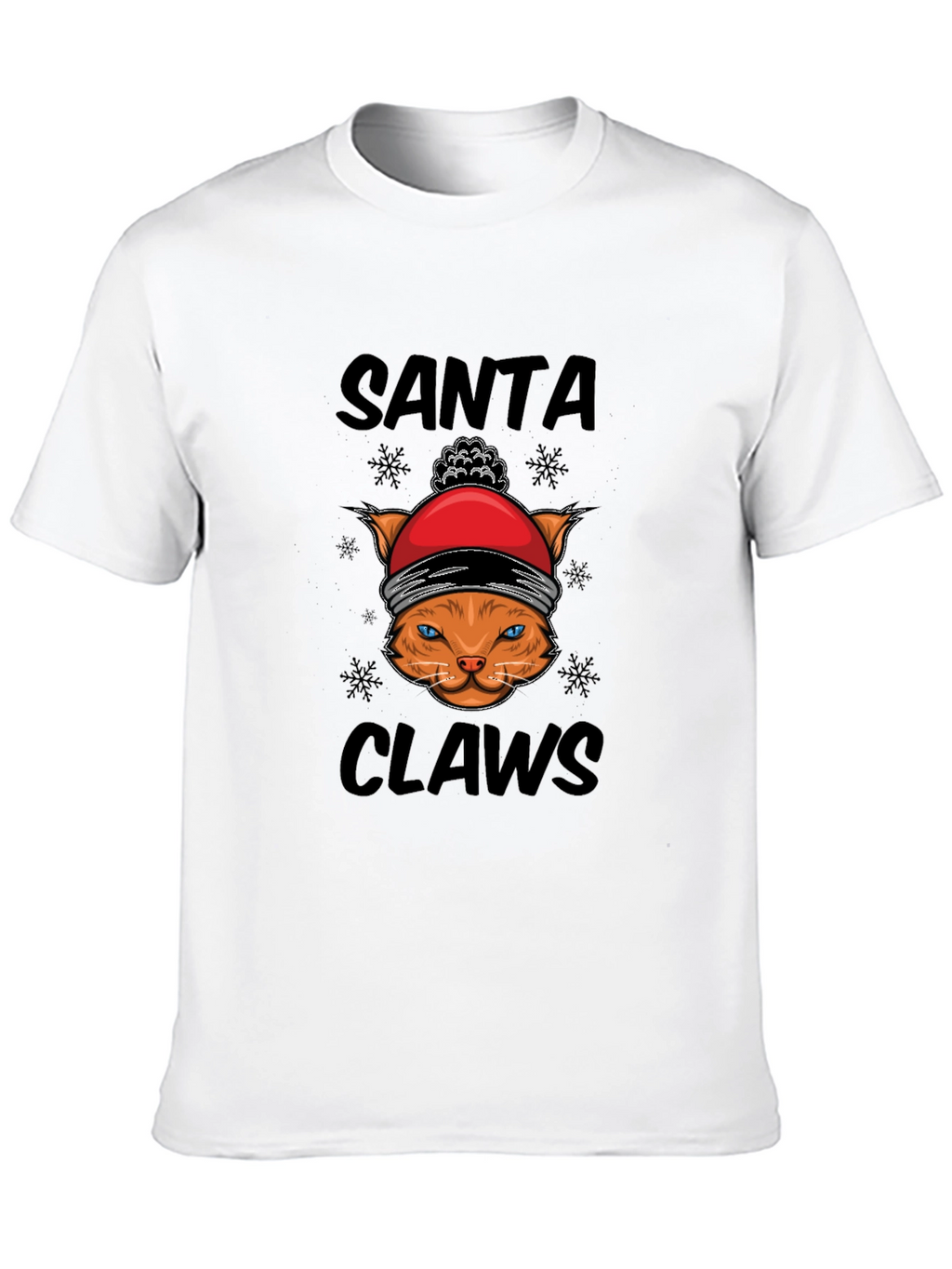 Santa Claws T-Shirt - Festive Cat Tee