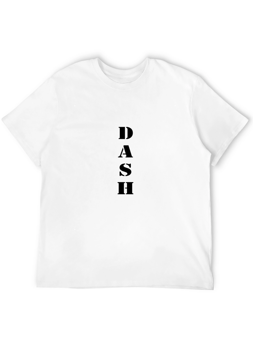 DASH Black Graphic Tee - Modern Mens T-Shirt