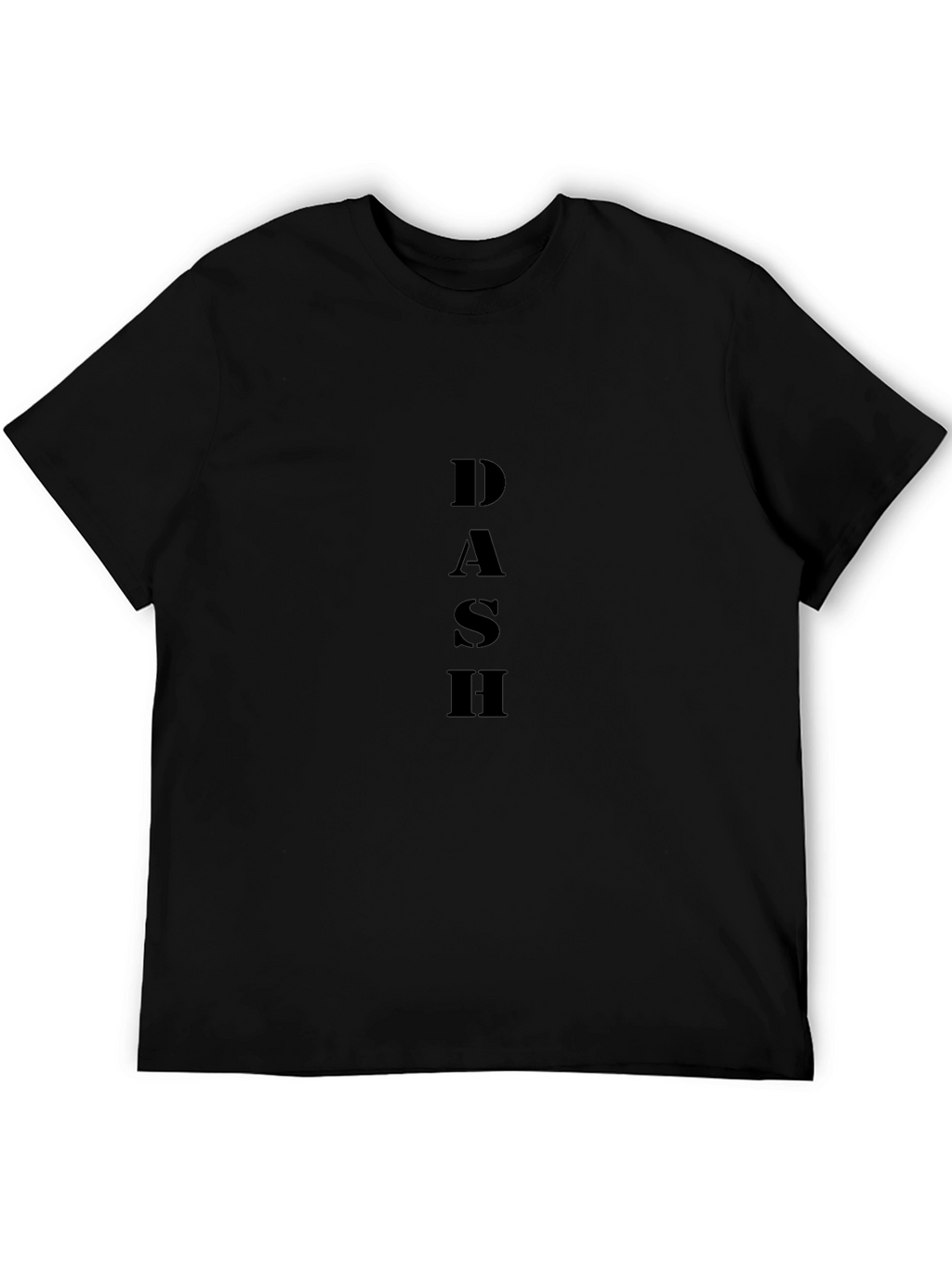 DASH Black Graphic Tee - Modern Mens T-Shirt