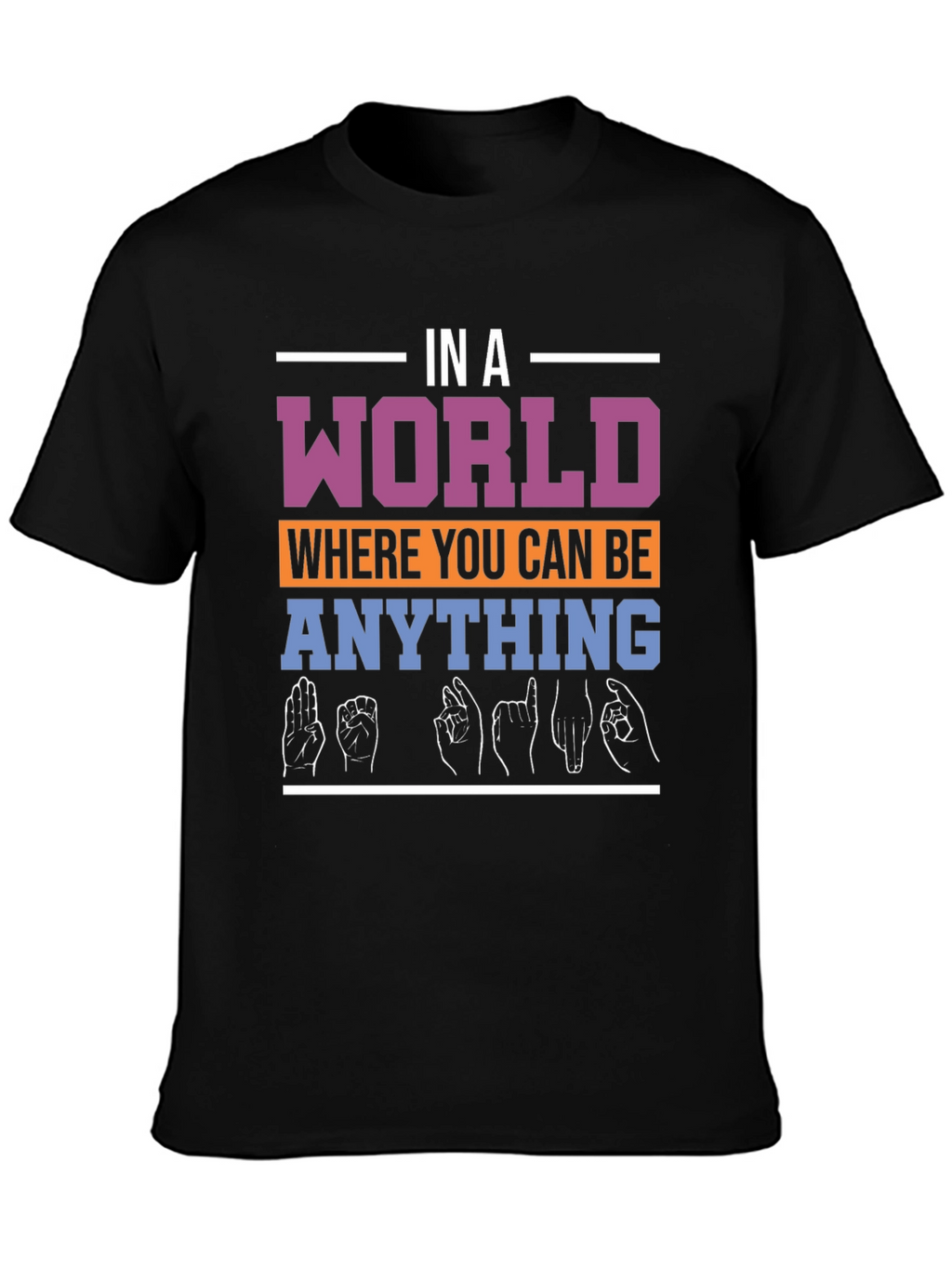 In A World Be Kind ASL T-Shirt