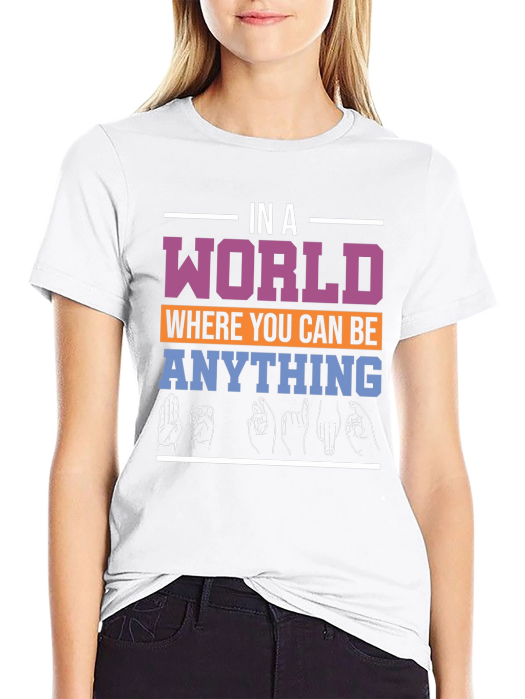 In A World Be Kind ASL T-Shirt