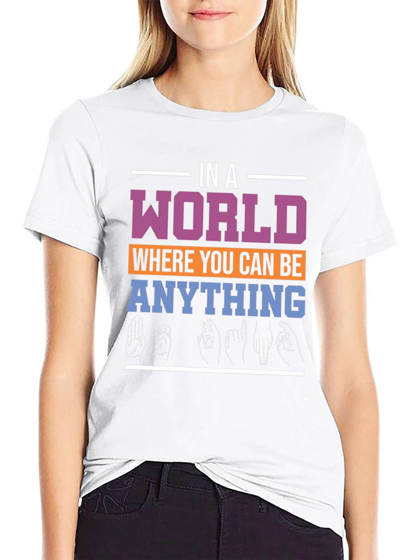 In A World Be Kind ASL T-Shirt