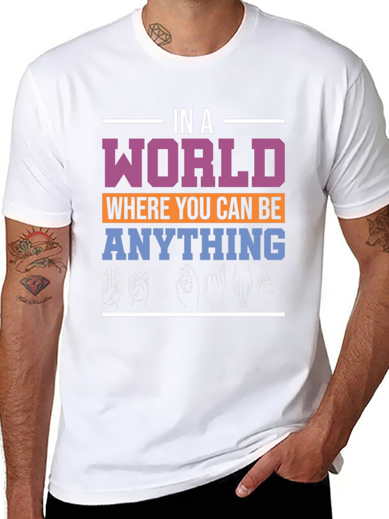 In A World Be Kind ASL T-Shirt