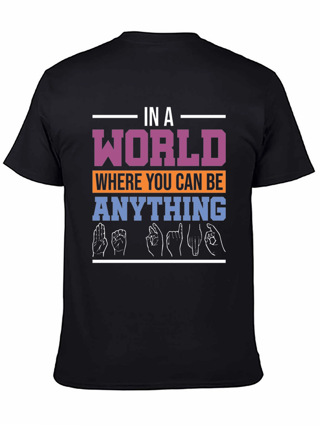 In A World Be Kind ASL T-Shirt