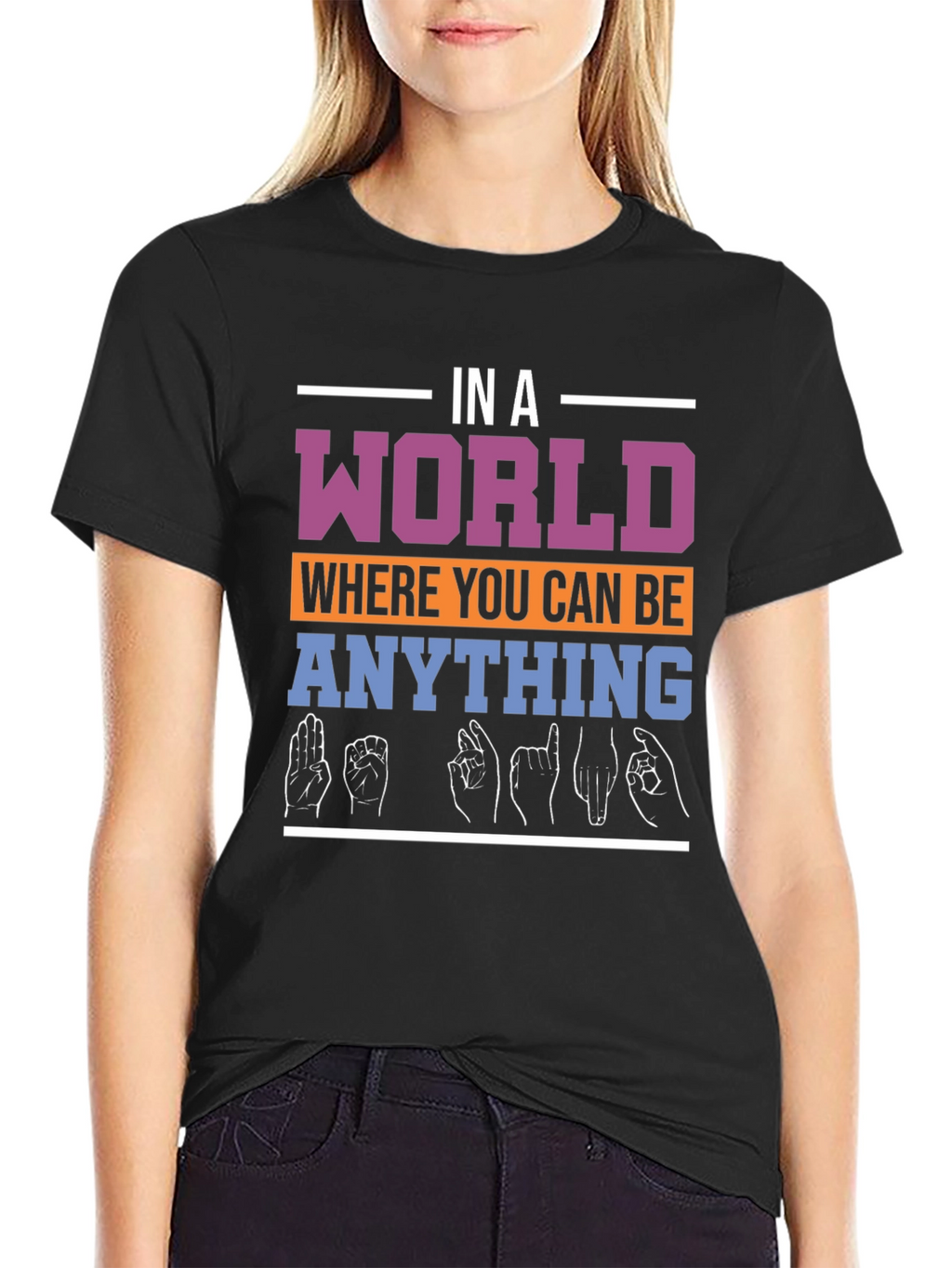 In A World Be Kind ASL T-Shirt