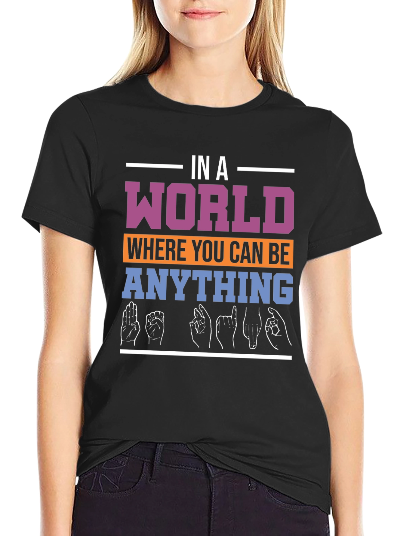 In A World Be Kind ASL T-Shirt