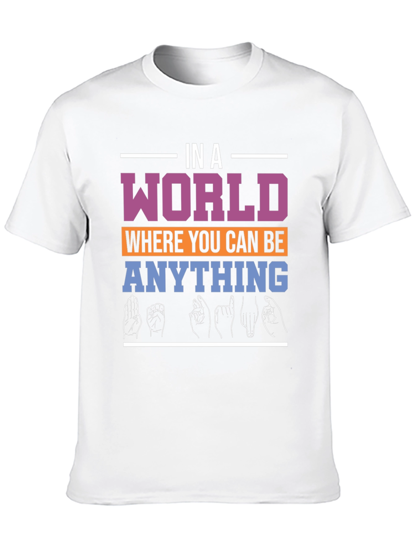 In A World Be Kind ASL T-Shirt