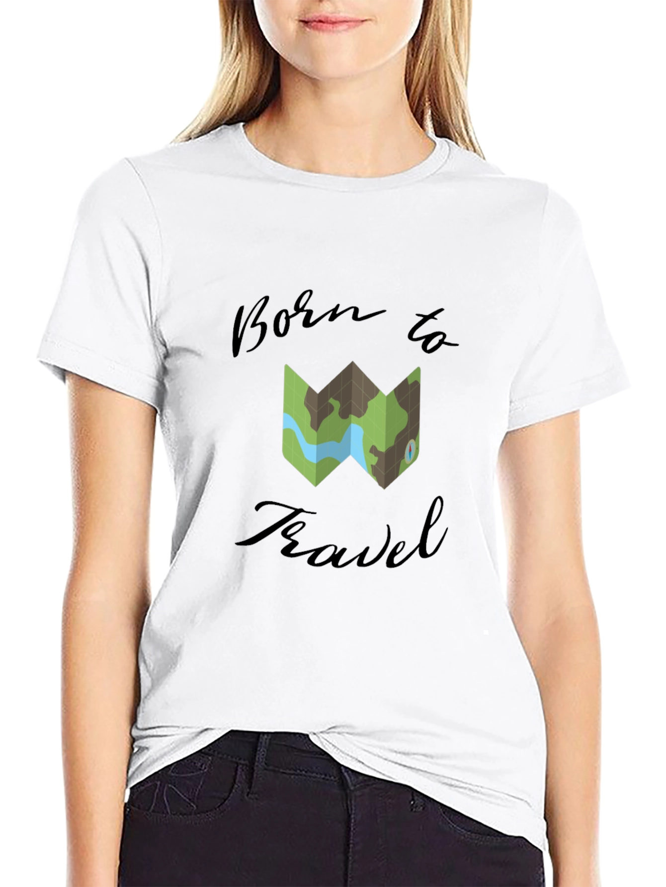 Born to Travel Graphic T-Shirt