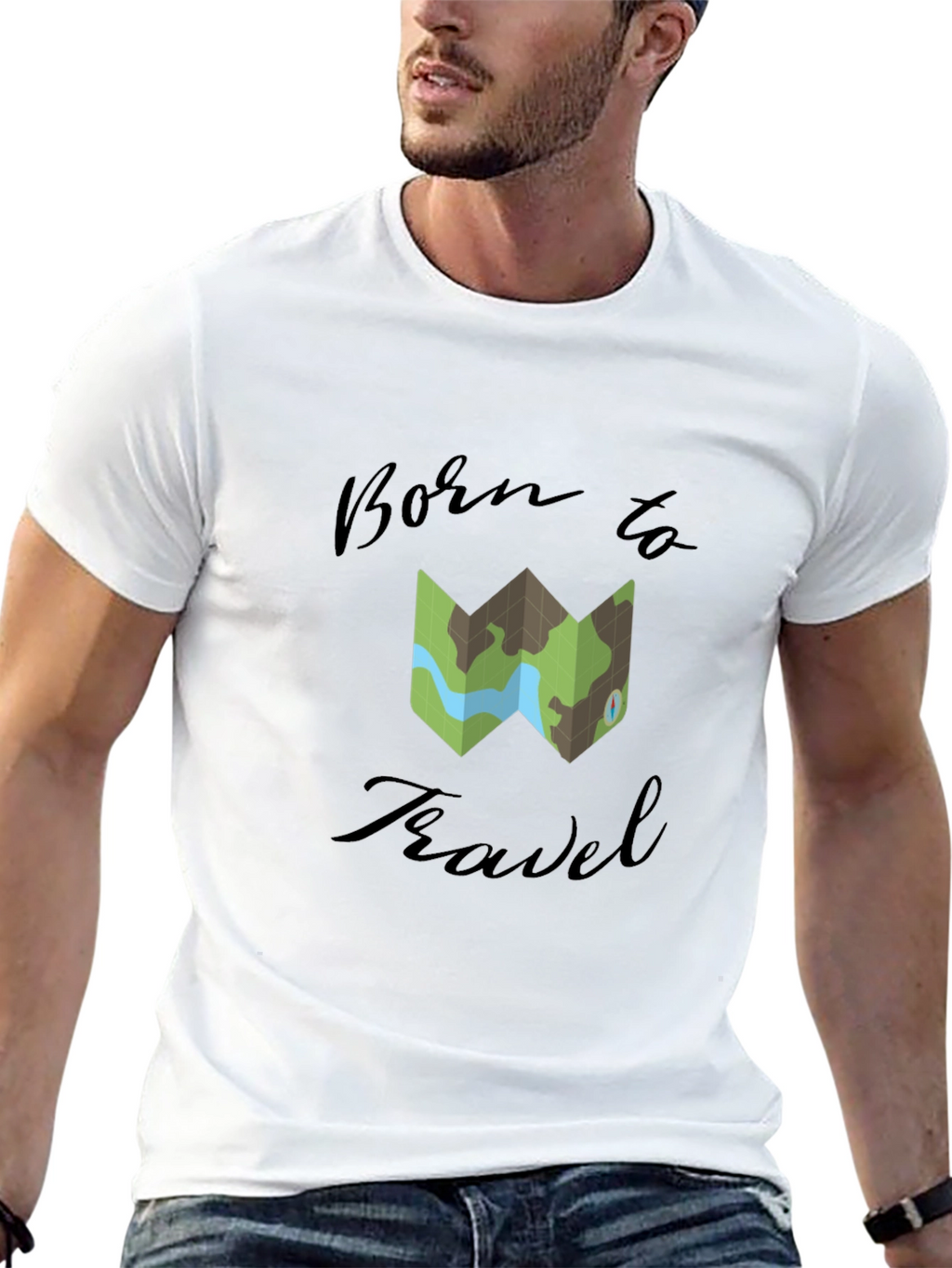 Born to Travel Graphic T-Shirt