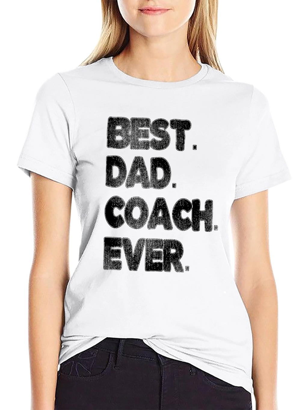 Best Dad Coach Ever - Mens Black T-Shirt