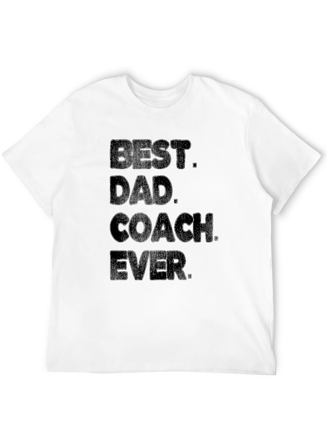 Best Dad Coach Ever - Mens Black T-Shirt