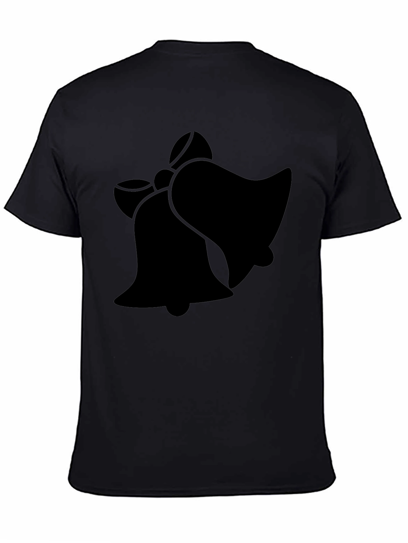 Festive Bells Graphic T-Shirt - Black