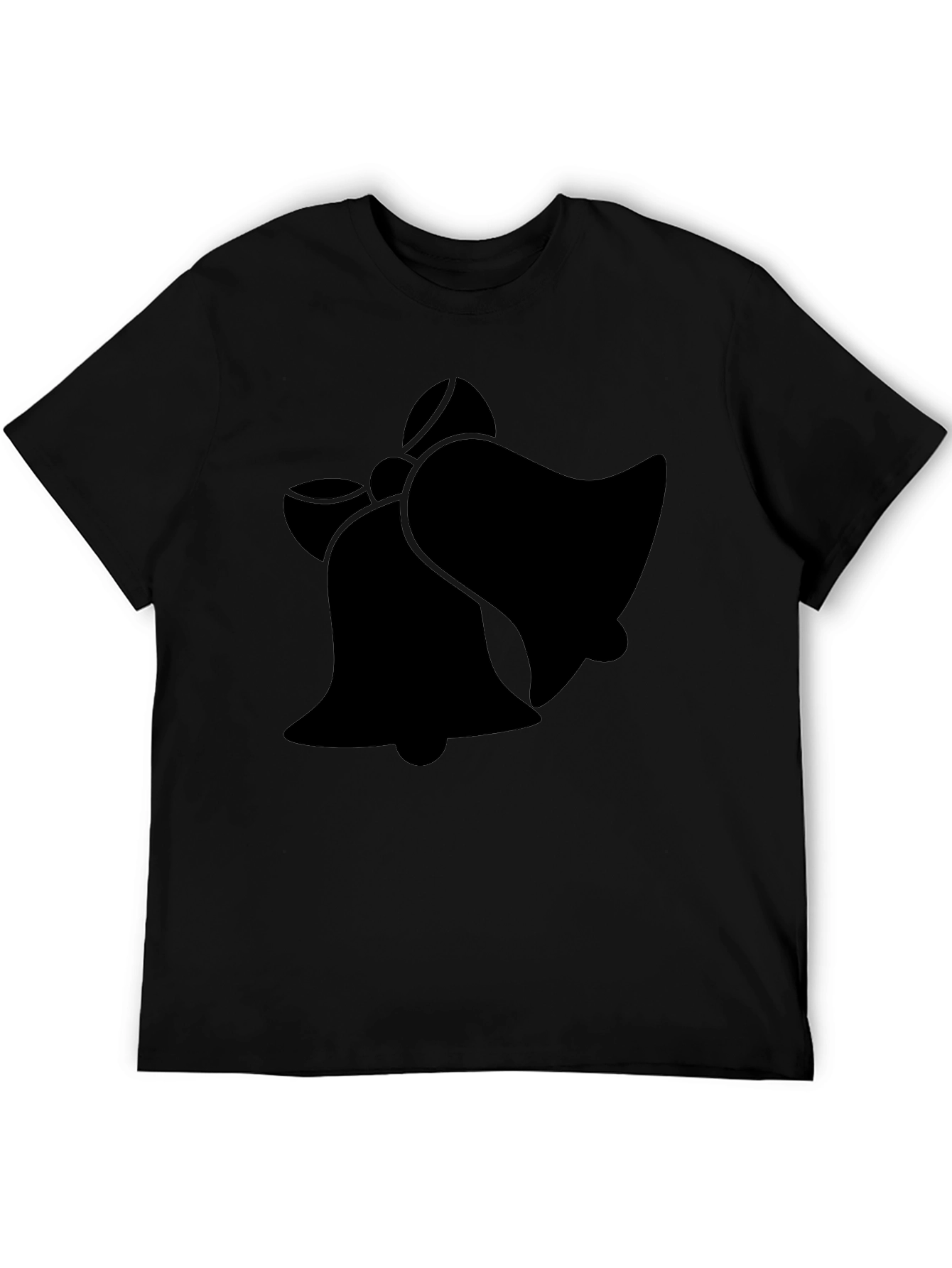 Festive Bells Graphic T-Shirt - Black