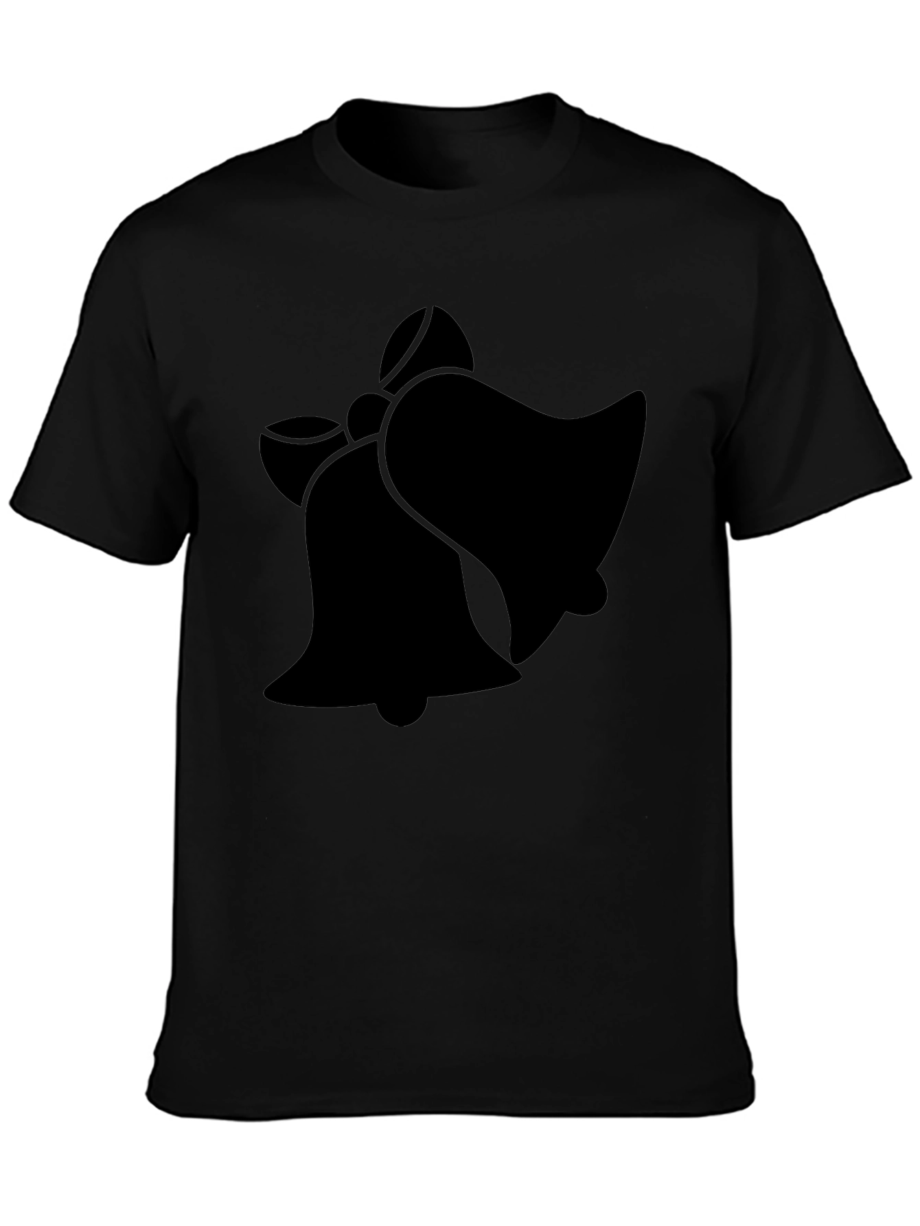 Festive Bells Graphic T-Shirt - Black