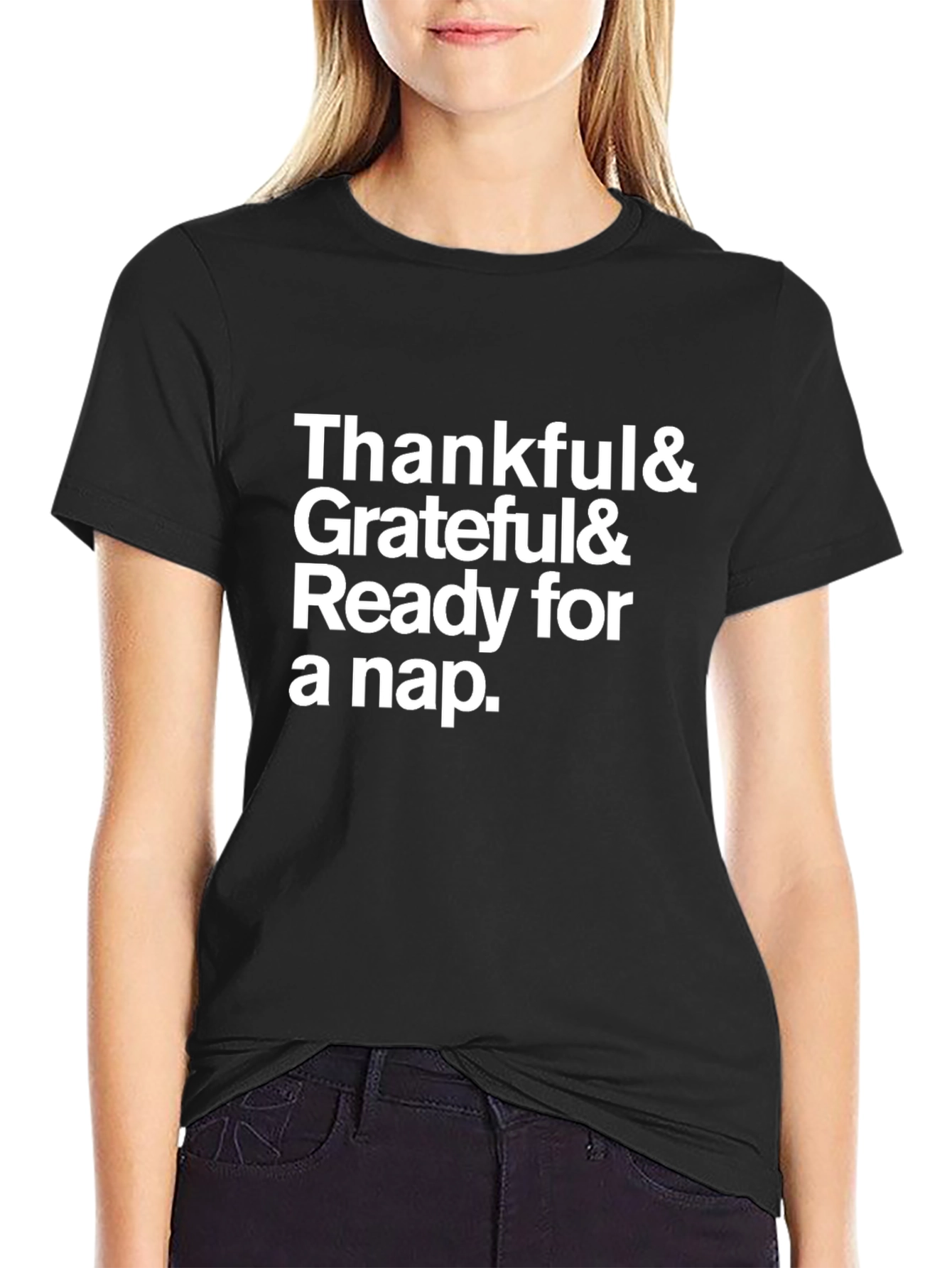 Thankful Grateful Ready for a Nap T-Shirt