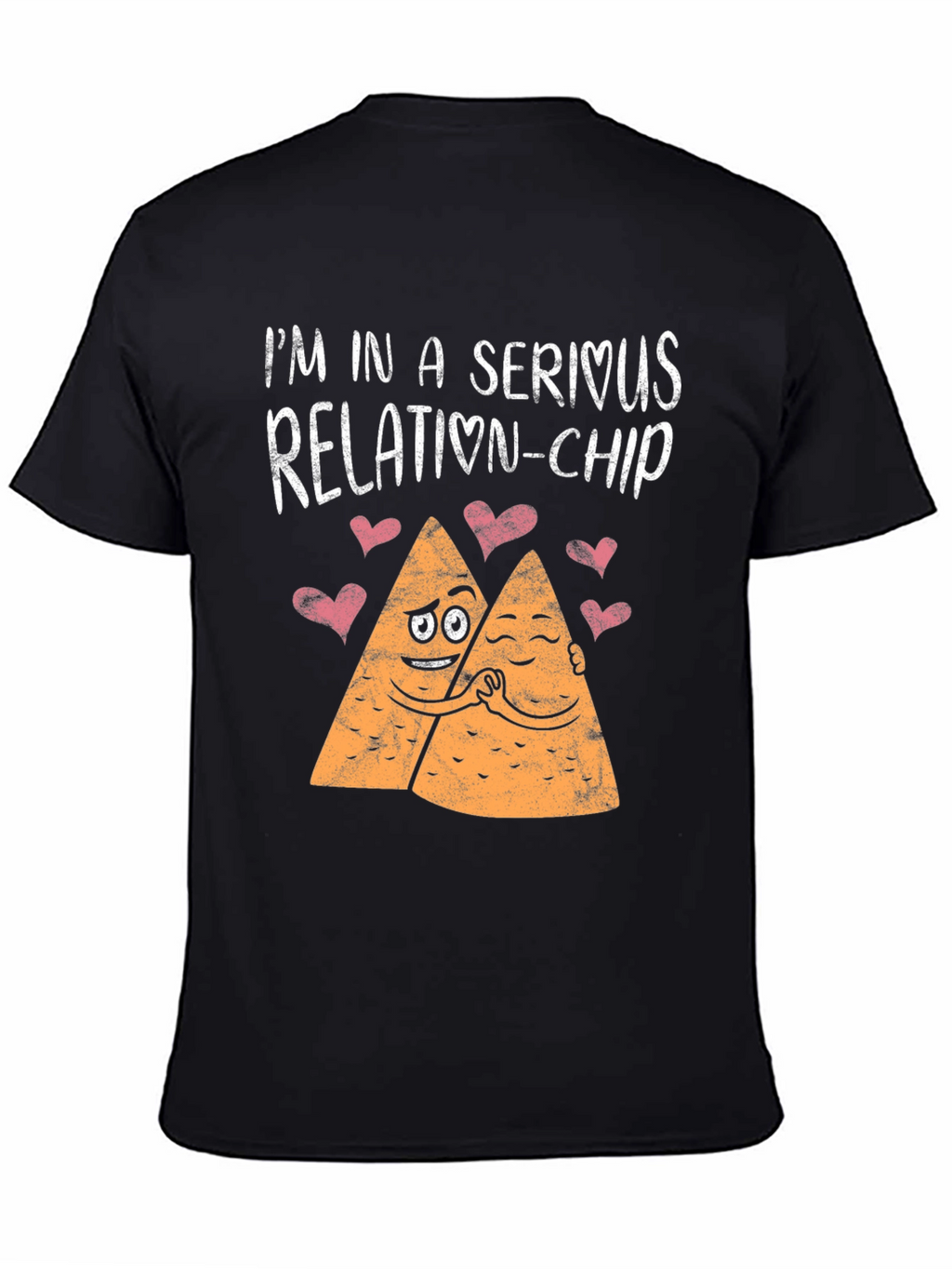 Serious Relation-Chip Black Graphic Tee