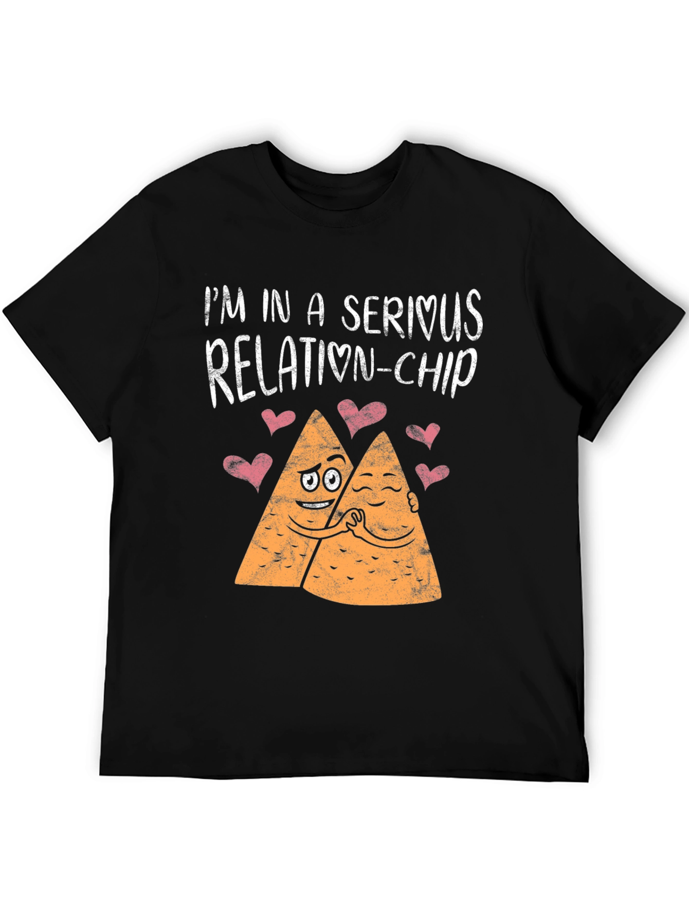 Serious Relation-Chip Black Graphic Tee