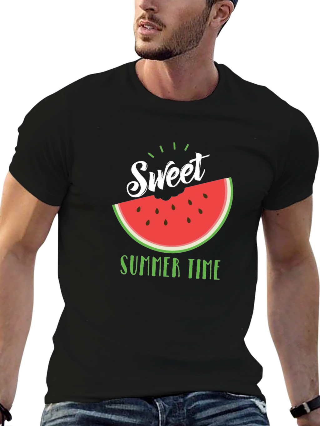 Sweet Summer Time Black T-Shirt