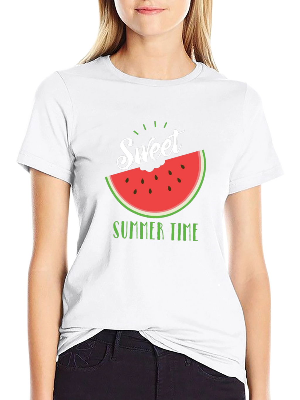 Sweet Summer Time Black T-Shirt