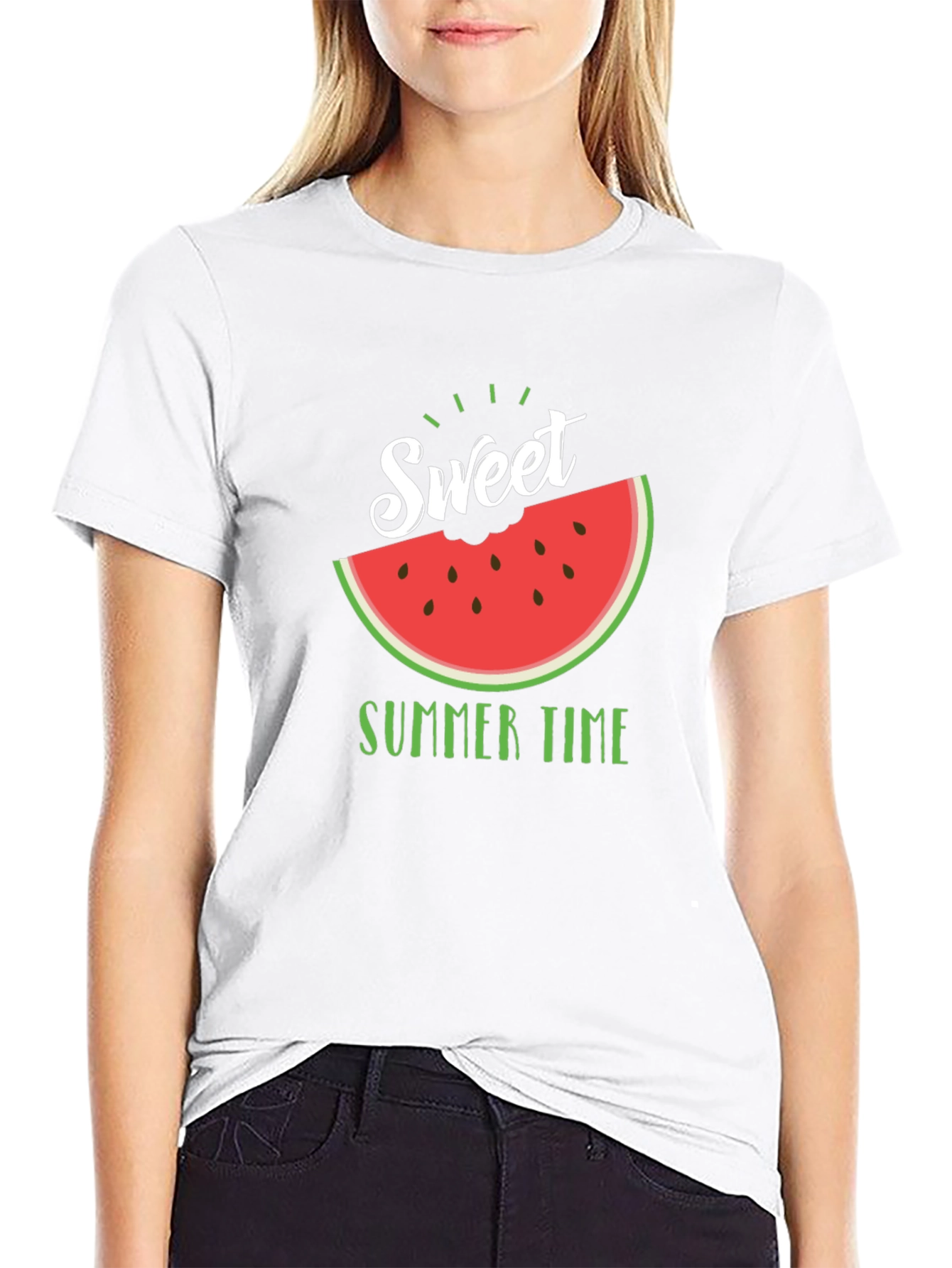 Sweet Summer Time Black T-Shirt