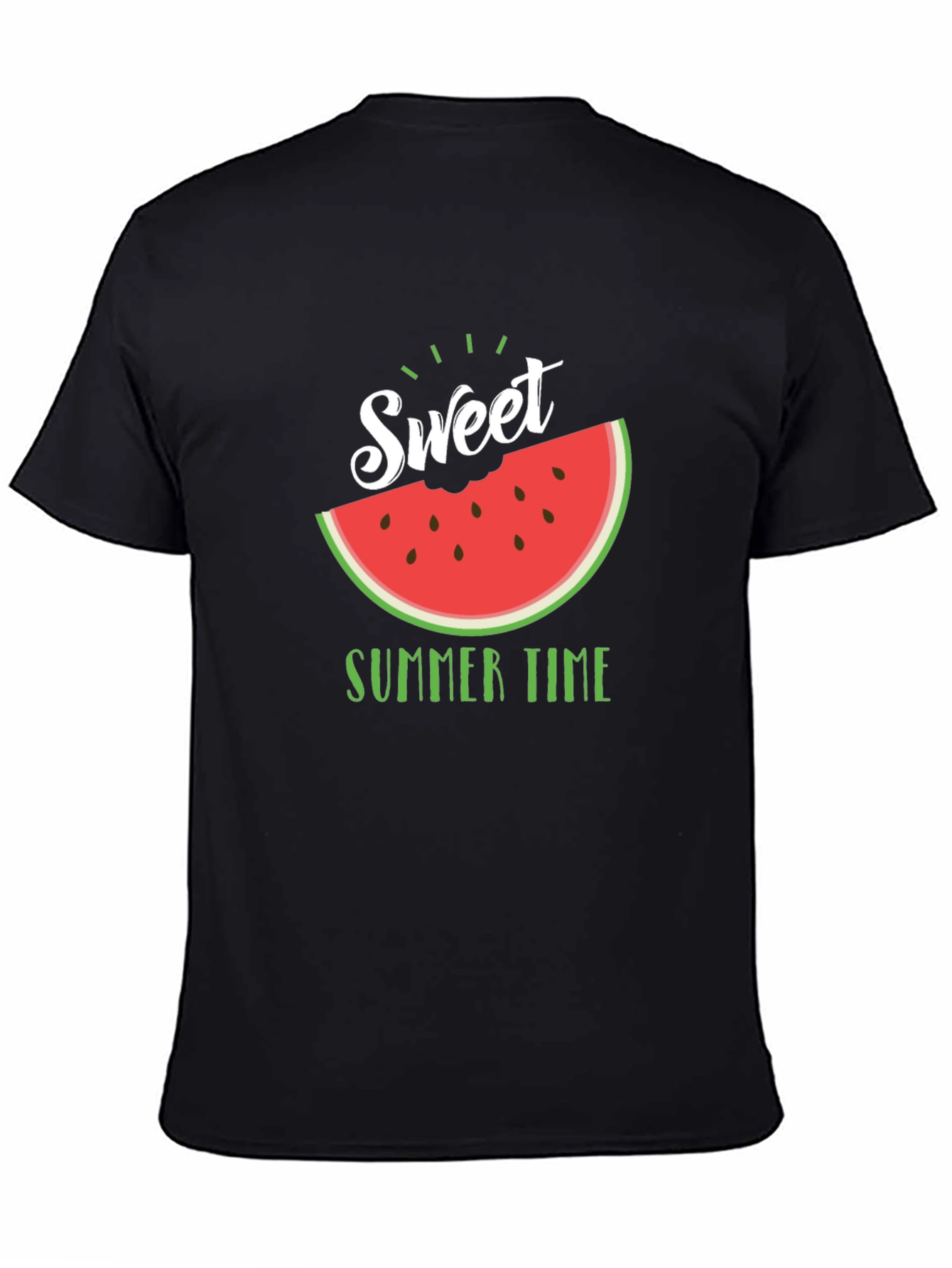 Sweet Summer Time Black T-Shirt