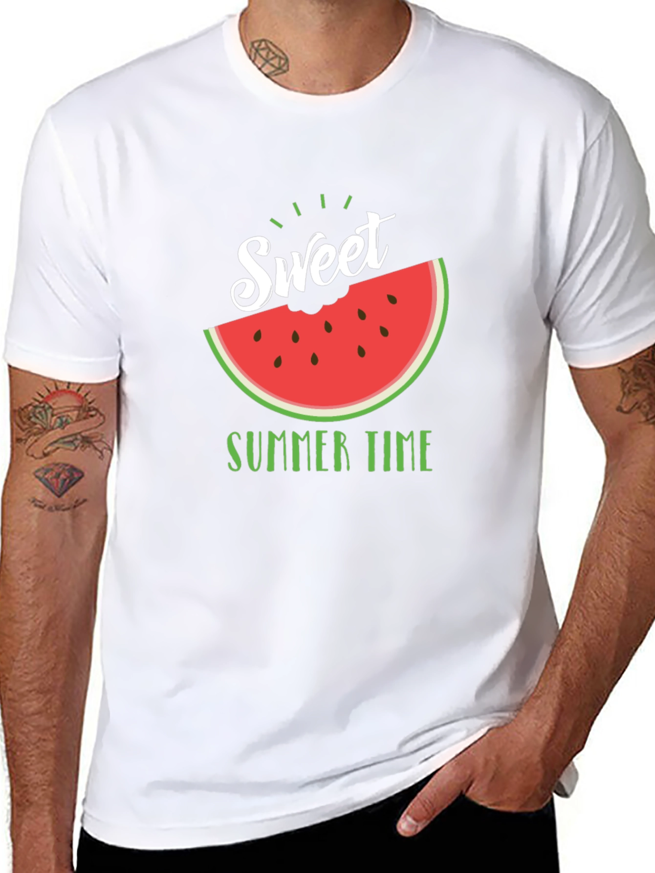 Sweet Summer Time Black T-Shirt