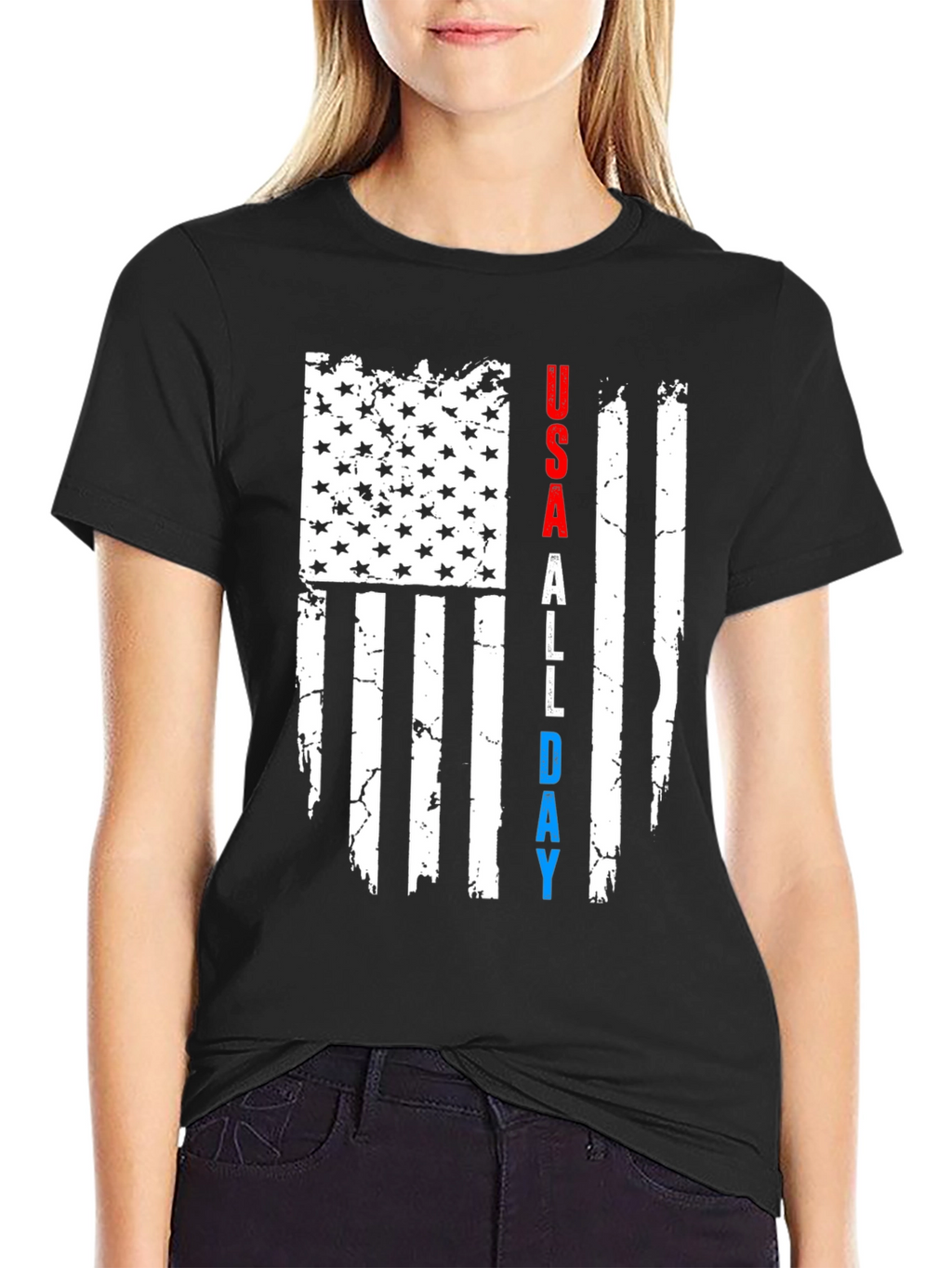 USA All Day Patriotic T-Shirt
