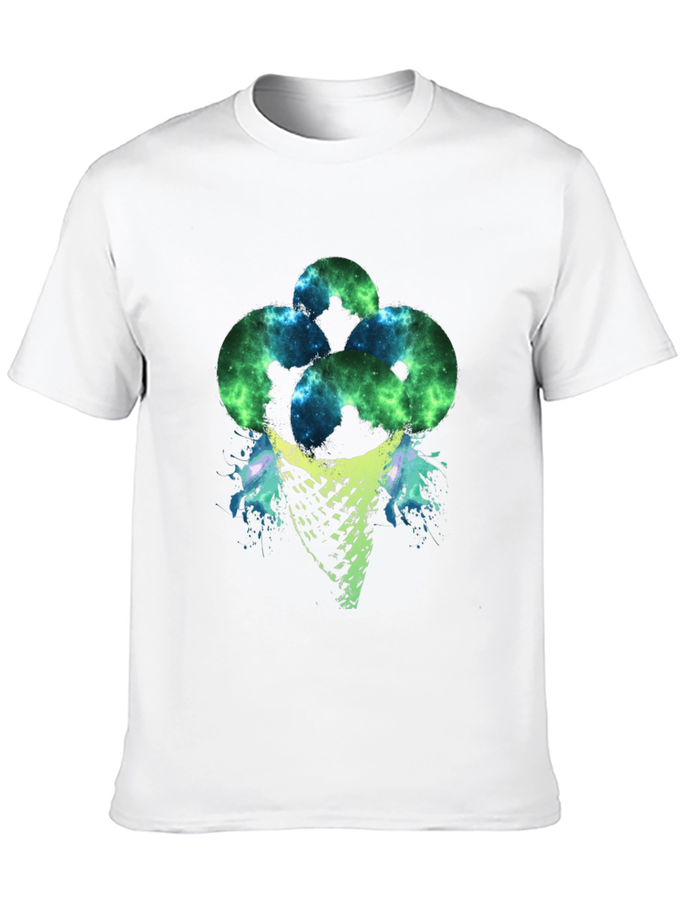 Cosmic Ice Cream Cone Graphic T-Shirt