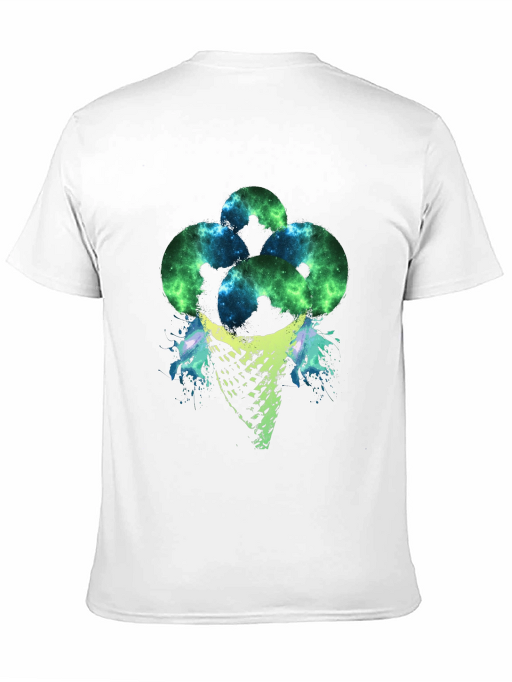 Cosmic Ice Cream Cone Graphic T-Shirt