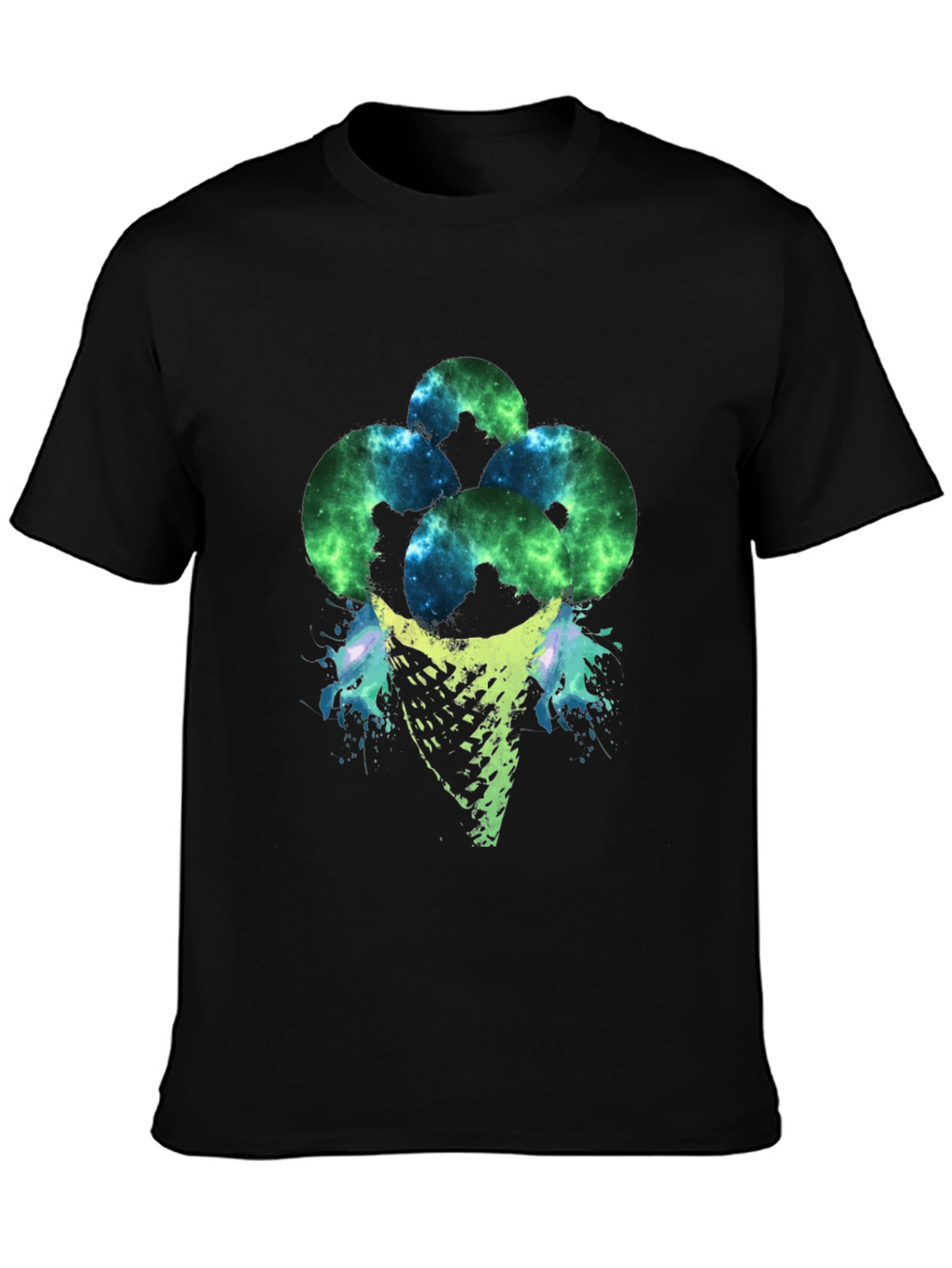 Cosmic Ice Cream Cone Graphic T-Shirt