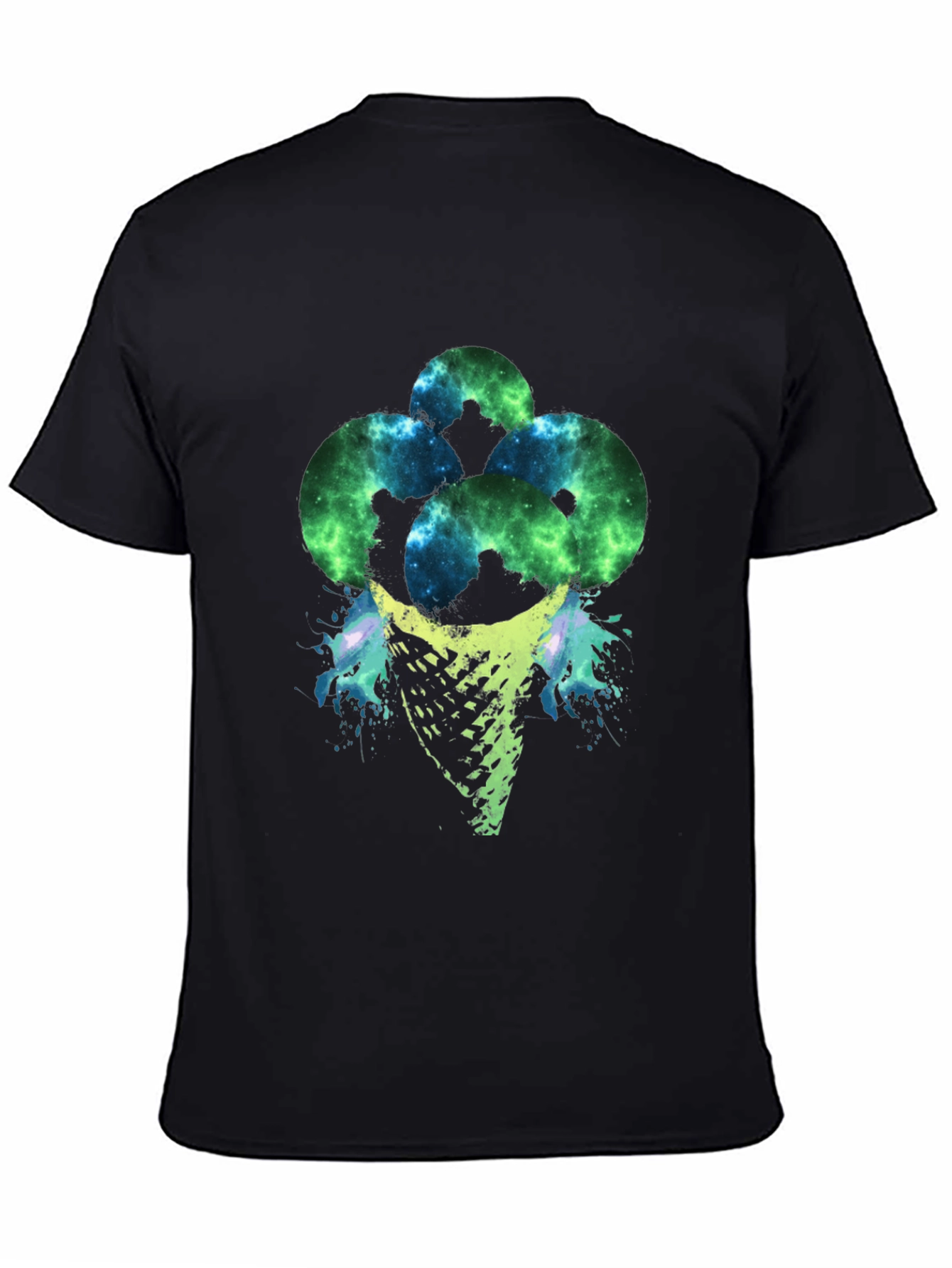 Cosmic Ice Cream Cone Graphic T-Shirt