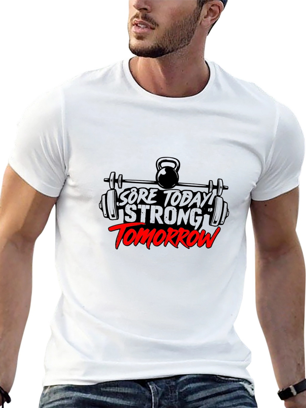 Sore Today Strong Tomorrow Black Graphic Tee