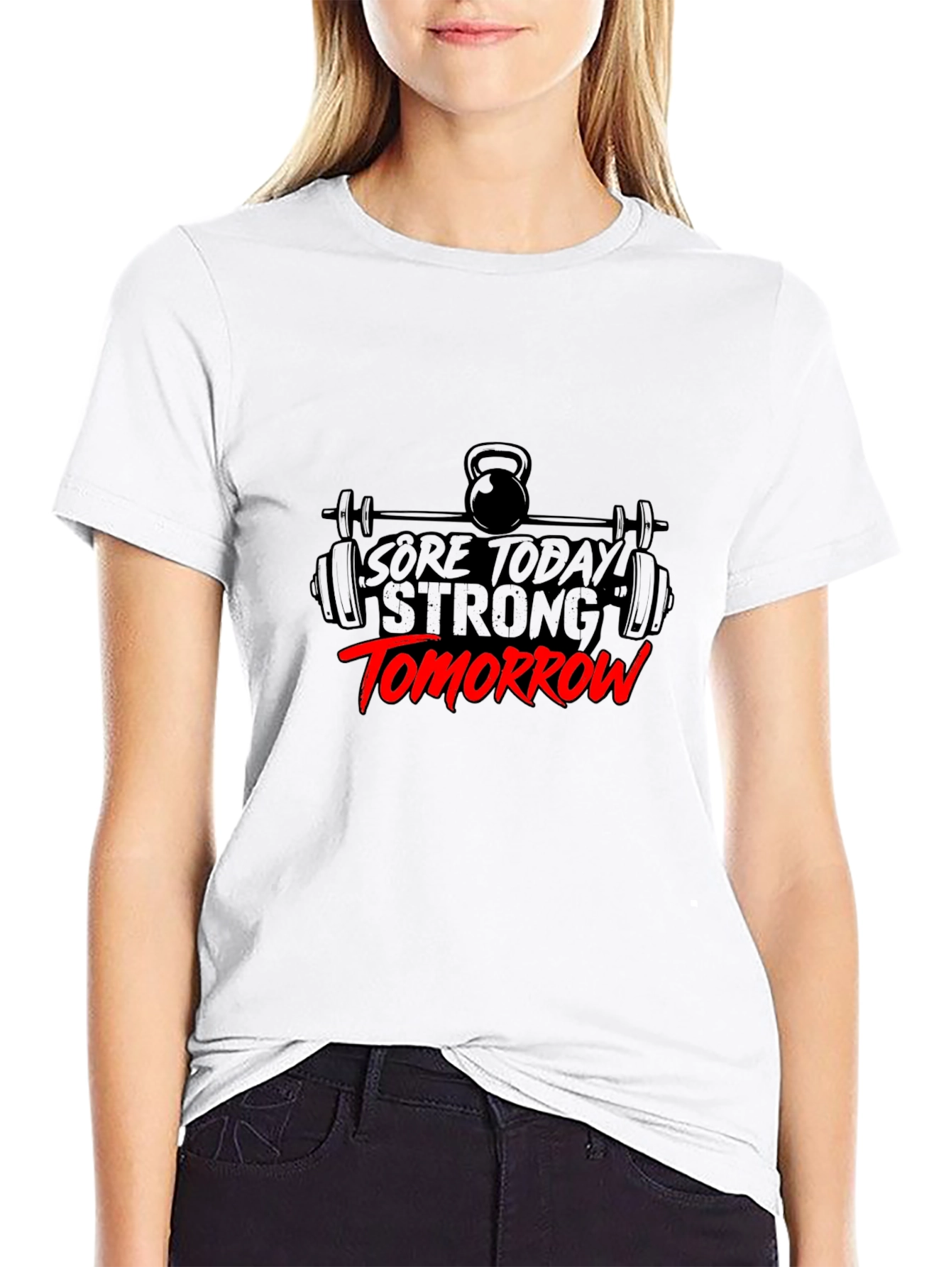 Sore Today Strong Tomorrow Black Graphic Tee