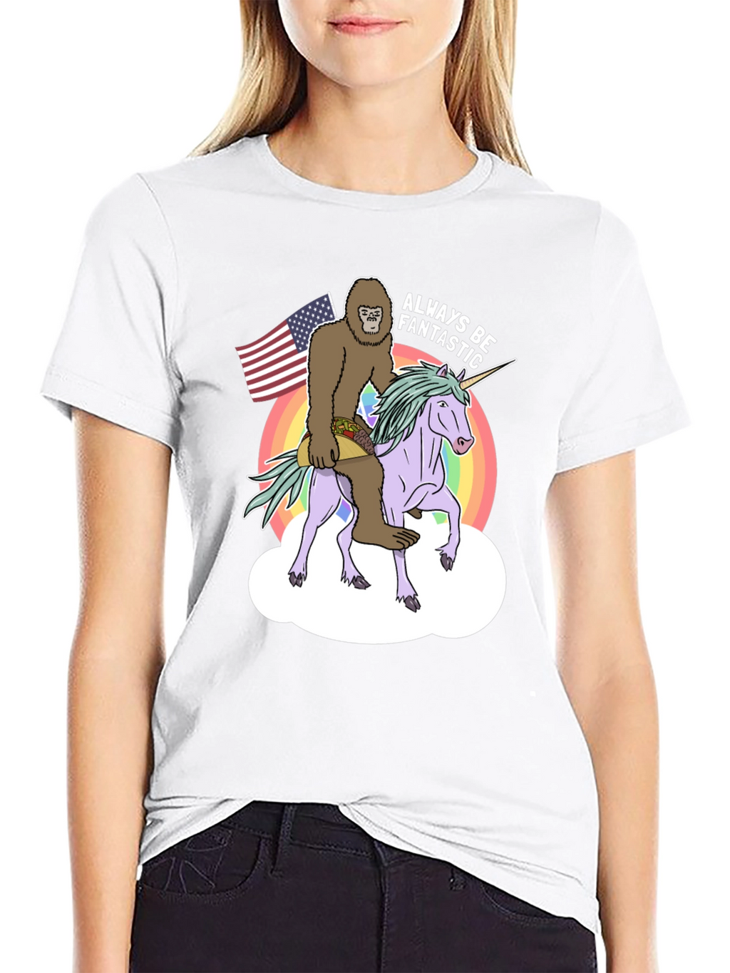 Sasquatch Unicorn Always Be Fantastic T-Shirt