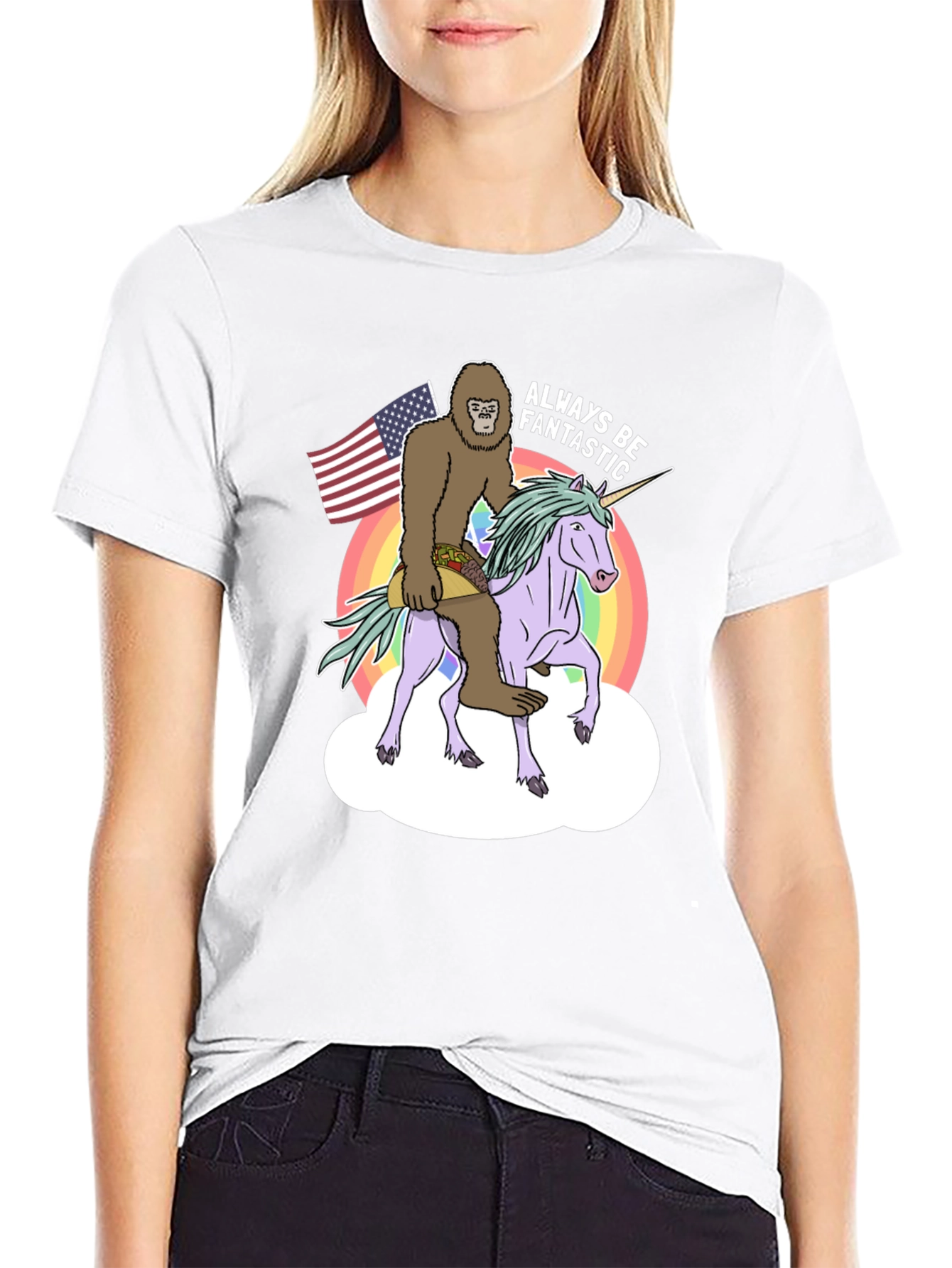 Sasquatch Unicorn Always Be Fantastic T-Shirt