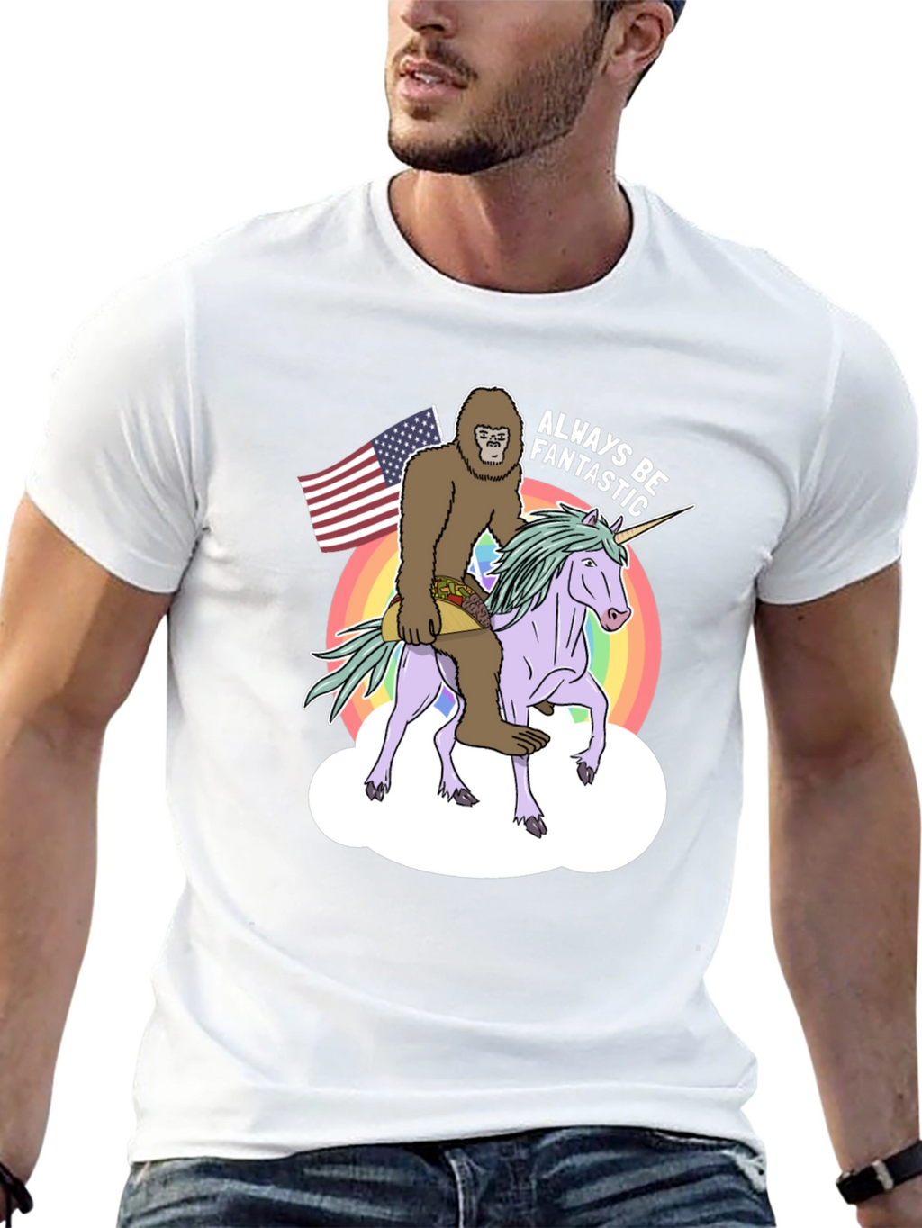 Sasquatch Unicorn Always Be Fantastic T-Shirt