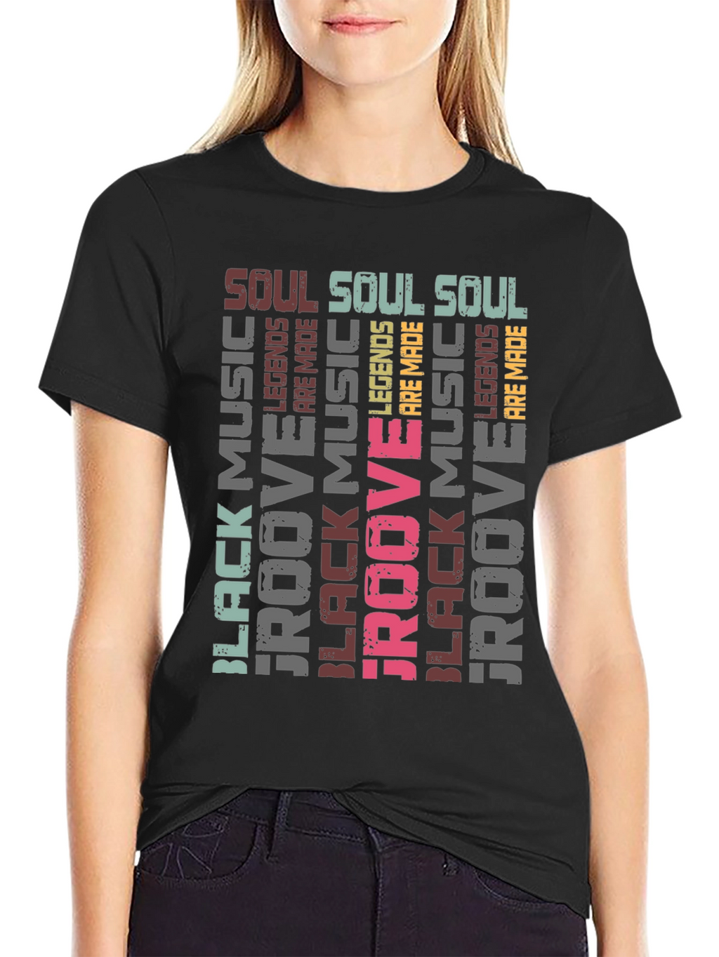 Black Music Groove Legends Mens T-Shirt