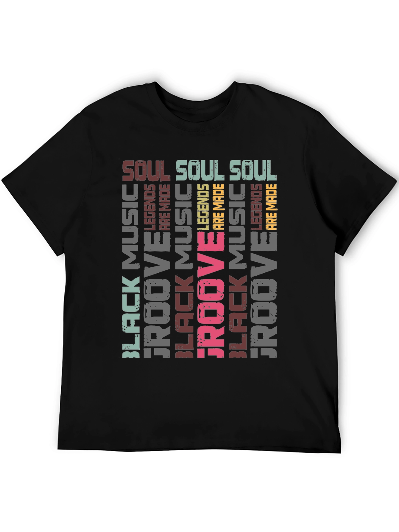 Black Music Groove Legends Mens T-Shirt