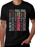 Black Music Groove Legends Mens T-Shirt
