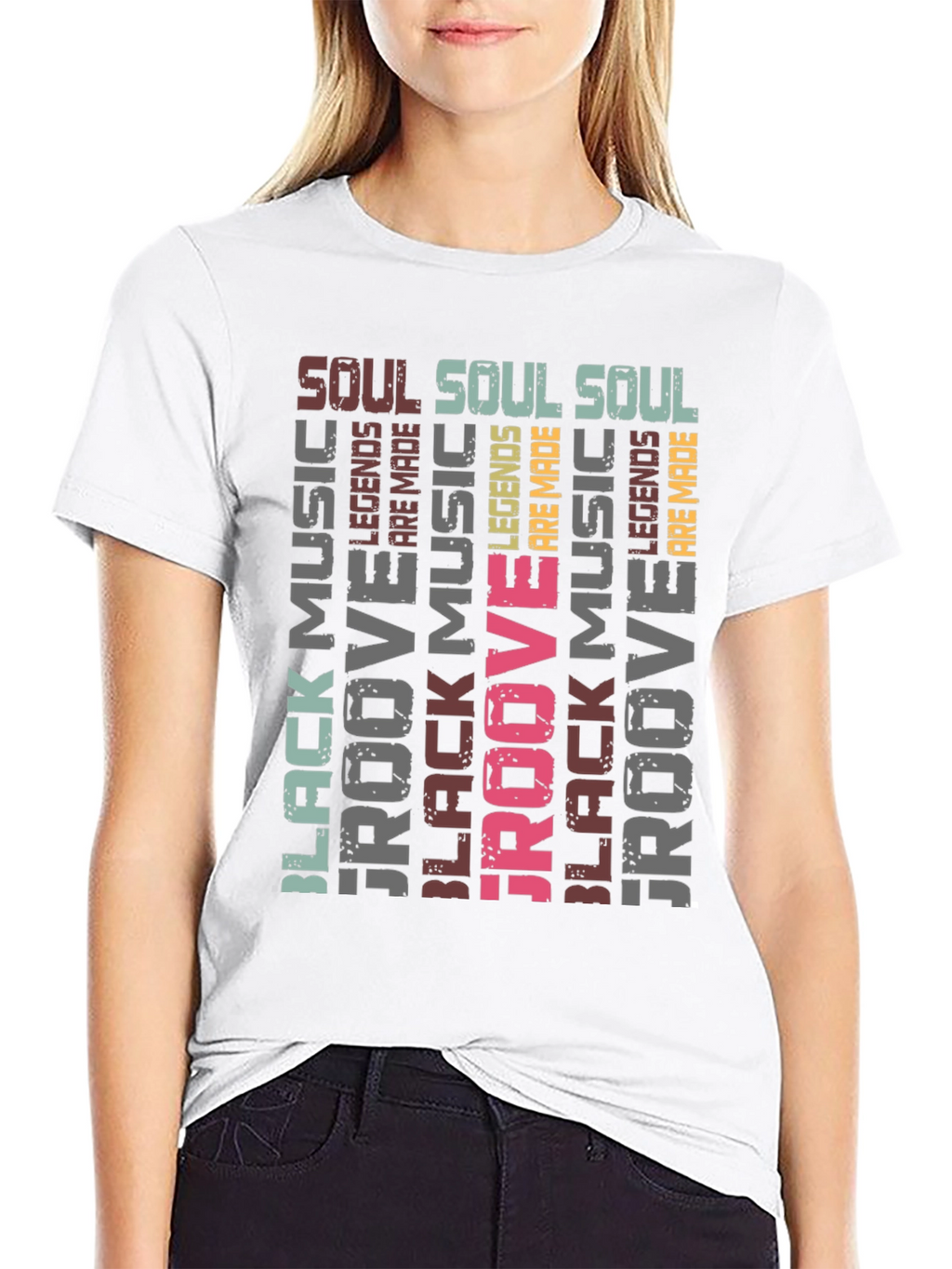 Black Music Groove Legends Mens T-Shirt