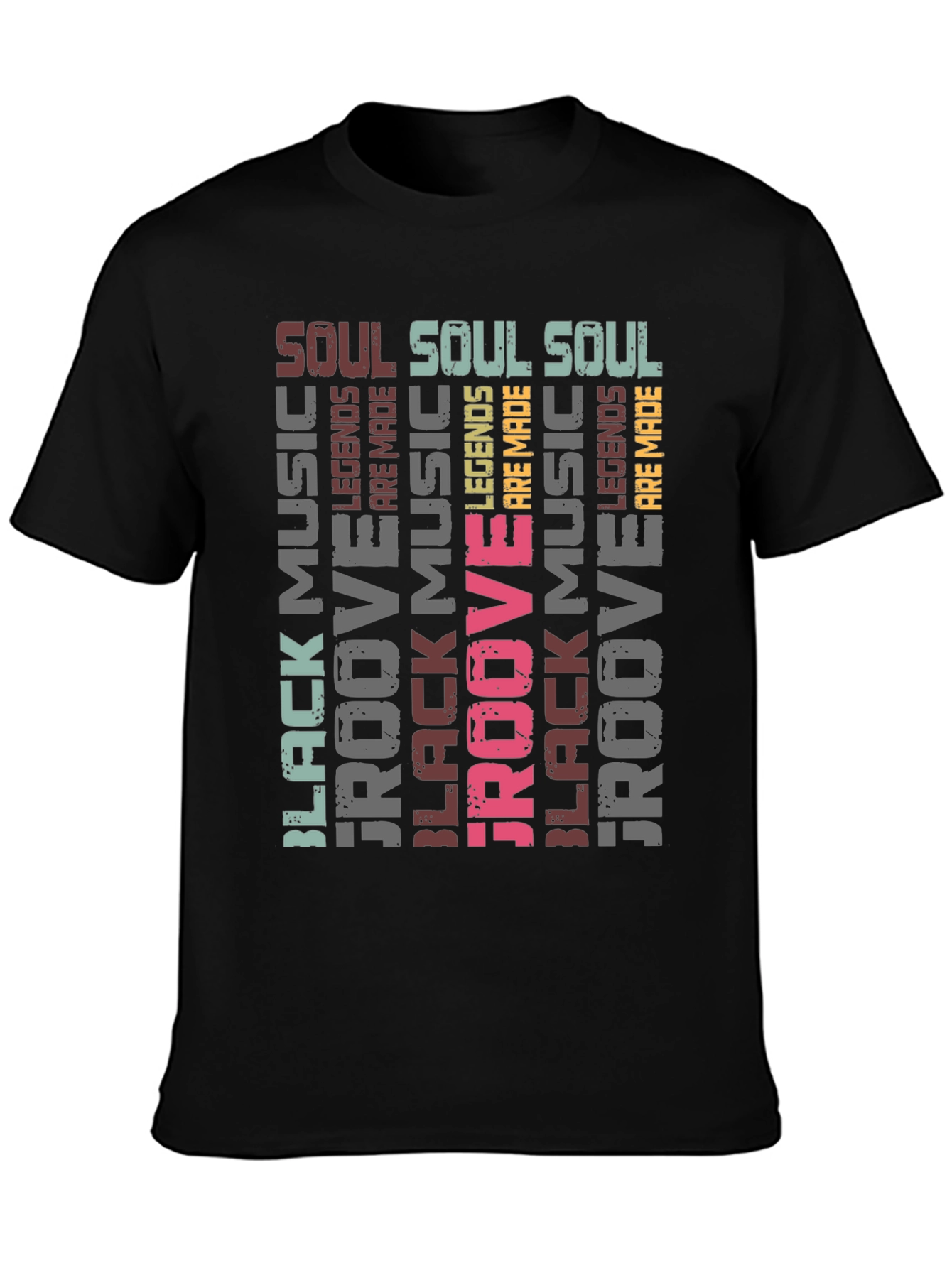 Black Music Groove Legends Mens T-Shirt