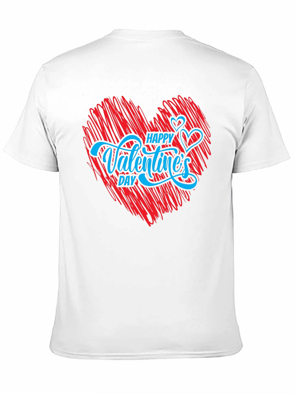 Happy Valentines Day T-Shirt - Red Heart Graphic Tee