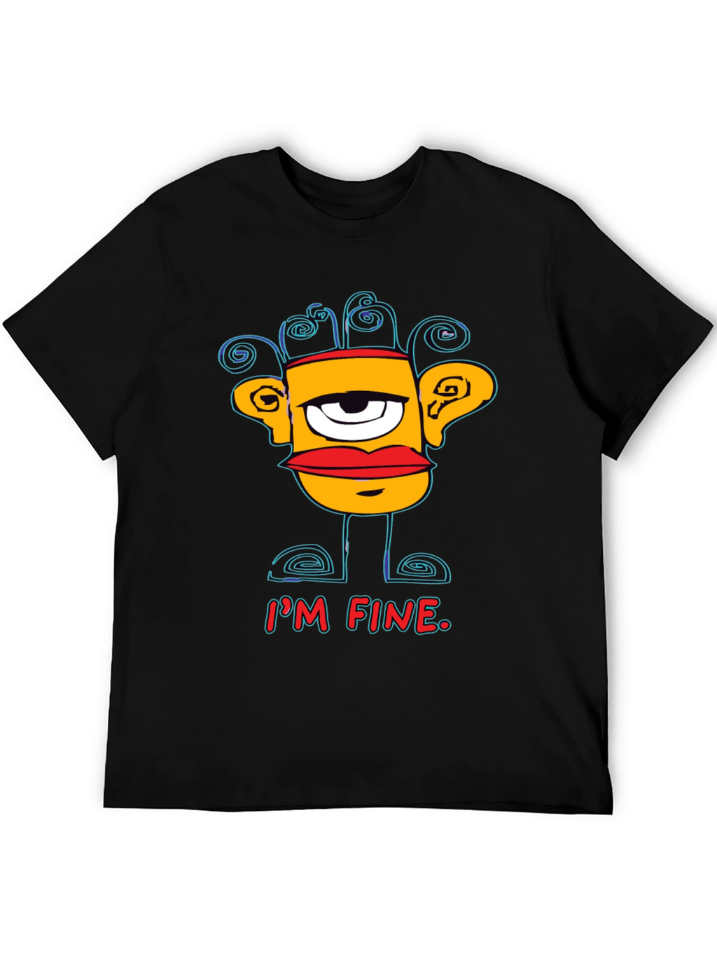 Im Fine Graphic Print Mens T-Shirt