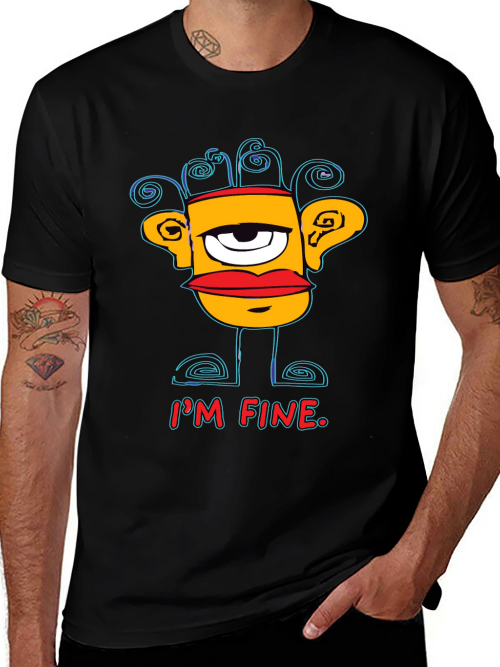 Im Fine Graphic Print Mens T-Shirt